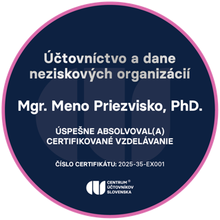 Pečať Účtovníctvo a dane neziskových organizácií